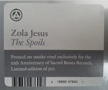Load image into Gallery viewer, Zola Jesus : The Spoils (LP, Album, Ltd, RP, Smo)