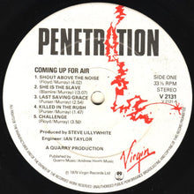 Load image into Gallery viewer, Penetration (2) : Coming Up For Air (LP, Album)