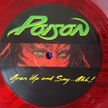 Load image into Gallery viewer, Poison (3) : Open Up and Say...Ahh! (LP, Album, RE, Red)