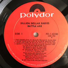 Load image into Gallery viewer, Billion Dollar Babies : Battle Axe (LP, Album)