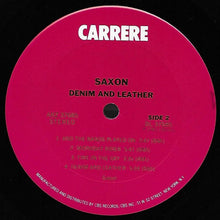 Load image into Gallery viewer, Saxon : Denim And Leather (LP, Album, Ter)