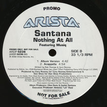 Load image into Gallery viewer, Santana Featuring Musiq* : Nothing At All (12", Promo)