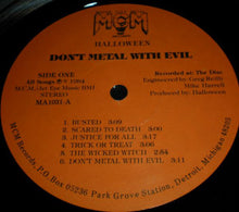 Load image into Gallery viewer, Halloween (4) : Don't Metal With Evil (LP, Album)