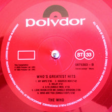 Load image into Gallery viewer, The Who : Who's Greatest Hits (LP, Comp, Mono, Ltd, RE, RM, Red)