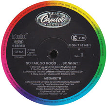 Load image into Gallery viewer, Megadeth : So Far, So Good... So What! (LP, Album)