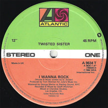 Load image into Gallery viewer, Twisted Sister : I Wanna Rock (12", Single)