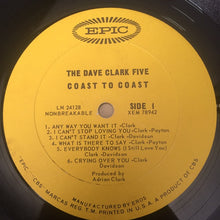 Load image into Gallery viewer, The Dave Clark Five : Coast To Coast (LP, Album, Mono)