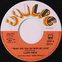Load image into Gallery viewer, Lloyd Price : What Did You Do With My Love / Love Music (7")