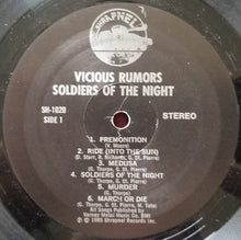 Load image into Gallery viewer, Vicious Rumors : Soldiers Of The Night (LP, Album, Bla)