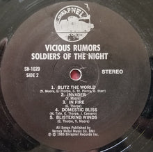 Load image into Gallery viewer, Vicious Rumors : Soldiers Of The Night (LP, Album, Bla)