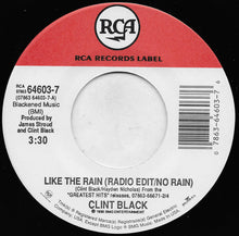 Load image into Gallery viewer, Clint Black : Like The Rain (7")