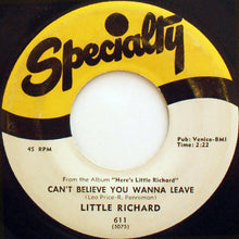 Load image into Gallery viewer, Little Richard : Keep A Knockin' / Can't Believe You Wanna Leave (7", Single)