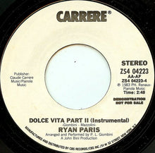 Load image into Gallery viewer, Ryan Paris : Dolce Vita (7", Promo, Styrene)