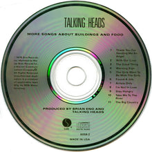 Load image into Gallery viewer, Talking Heads : More Songs About Buildings And Food (CD, Album, M/Print, RE)