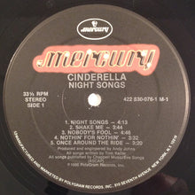 Load image into Gallery viewer, Cinderella (3) : Night Songs (LP, Album, 53 )