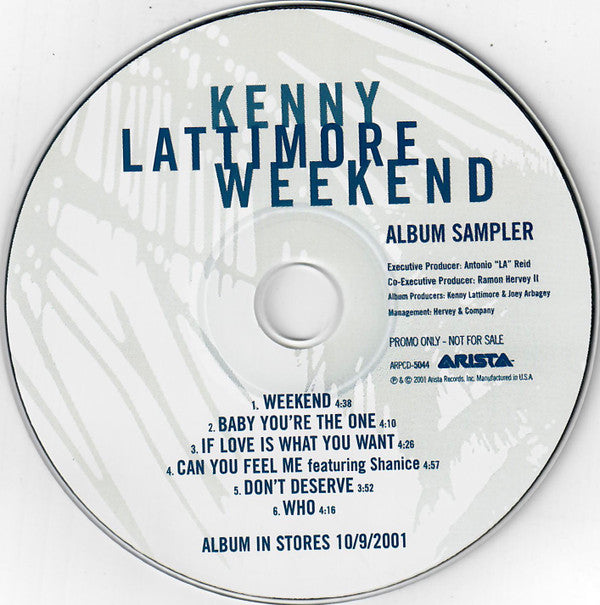 Kenny Lattimore - Weekend Album Sampler (CD, Promo, Smplr) (NM or M-)