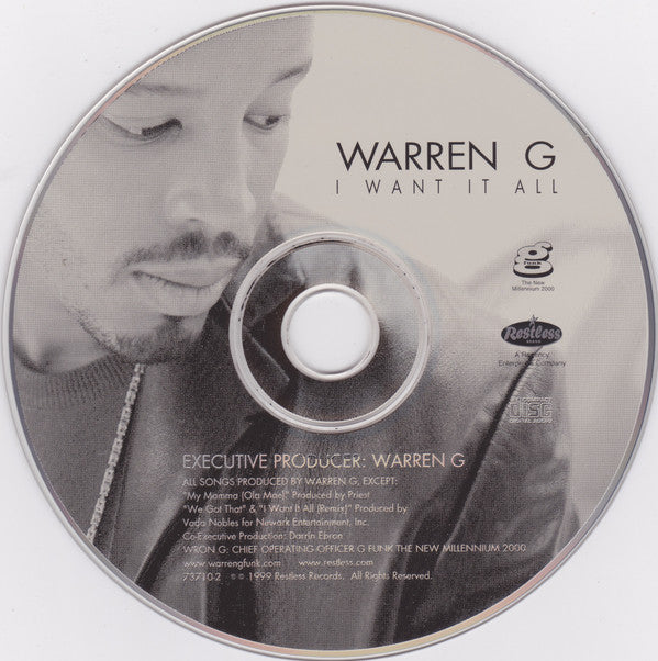 Warren G - I Want It All (CD, Album) (NM or M-)