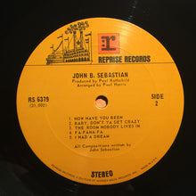 Load image into Gallery viewer, John B. Sebastian* : John B. Sebastian (LP, Album, RP, San)