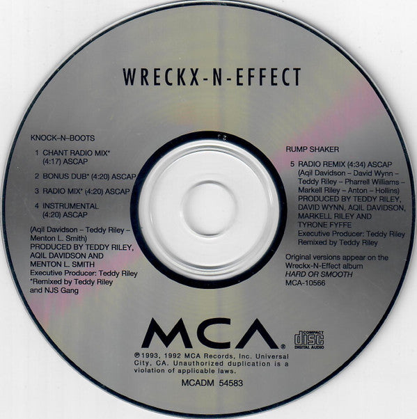 Buy Wreckx-N-Effect* : Knock-N-Boots (CD, Maxi) Online for a great price –  Media Mania of Stockbridge