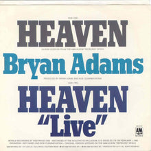 Load image into Gallery viewer, Bryan Adams : Heaven (7", Single, Styrene, R -)
