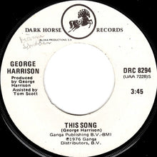 Load image into Gallery viewer, George Harrison : This Song (7", Single, Win)