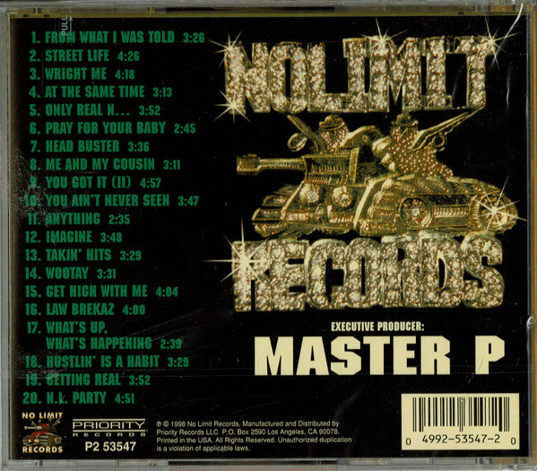 Master P Presents Soulja Slim - Give It 2 'Em Raw (CD, Album) (M)