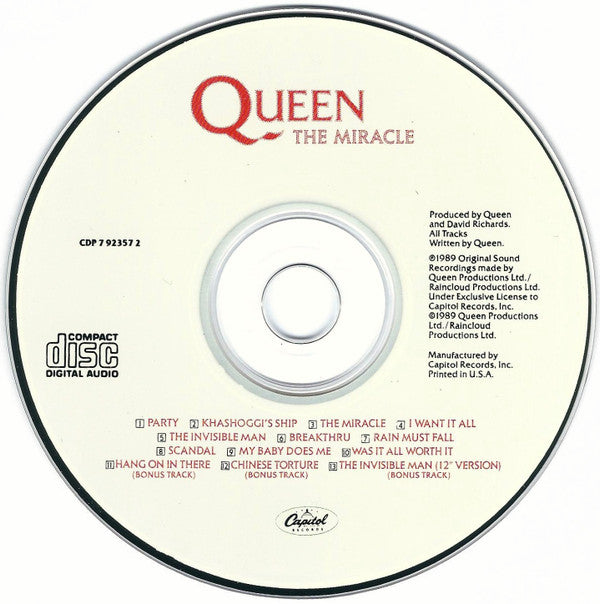 queen cd コレクション ラベル