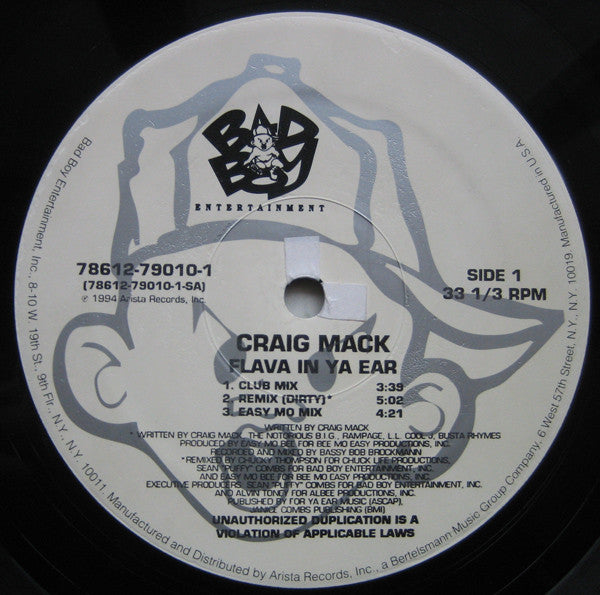 Buy Craig Mack : Flava In Ya Ear (Remix) (12