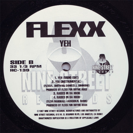 Buy Flexx (4) : Try To Make Her Mine / Yeh / Raised In Da Hood (12