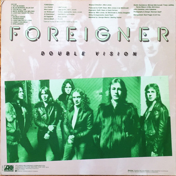 Buy Foreigner : Double Vision (LP, Album, RI) Online for a great