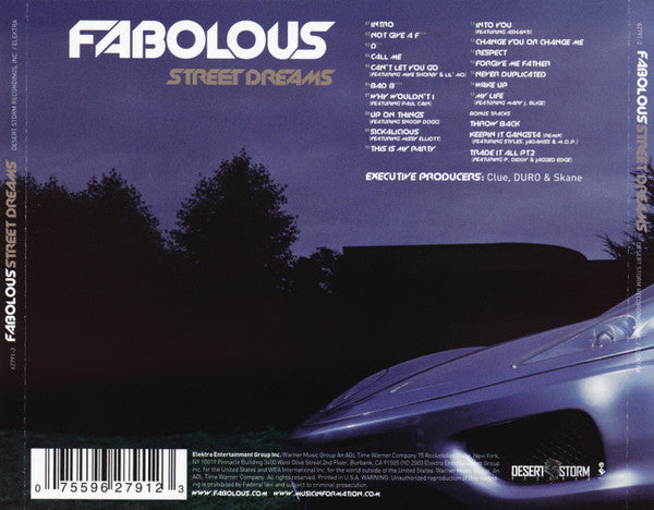 Buy Fabolous : Street Dreams (CD, Album, M/Print) Online for a