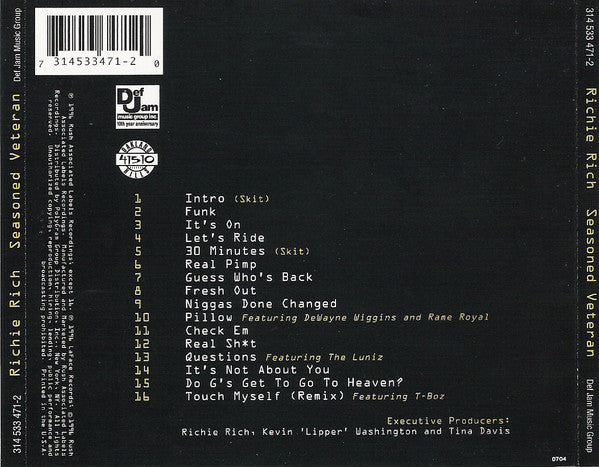 Buy Richie Rich : Seasoned Veteran (CD, Album) Online for a great