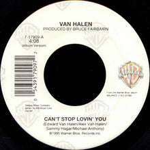 Load image into Gallery viewer, Van Halen : Can't Stop Loving You / Crossing Over (7", Single)