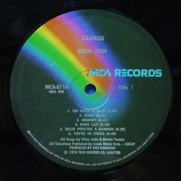 Buy Elton John Caribou (LP, Album, Glo) Online great price – Media Mania of Stockbridge