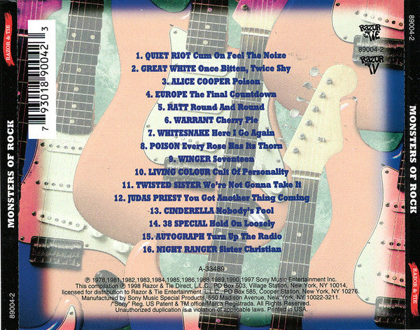 Buy Various : Monsters Of Rock (CD, Album, Comp) Online for