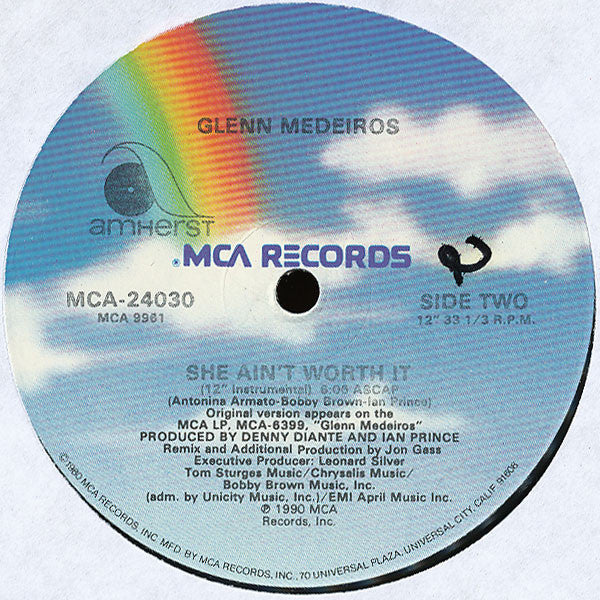 Buy Glenn Medeiros Featuring Bobby Brown : She Ain't Worth It