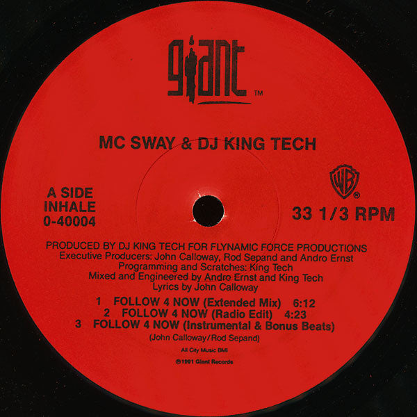 Buy MC Sway & DJ King Tech* : Follow 4 Now / Time 4 Peace