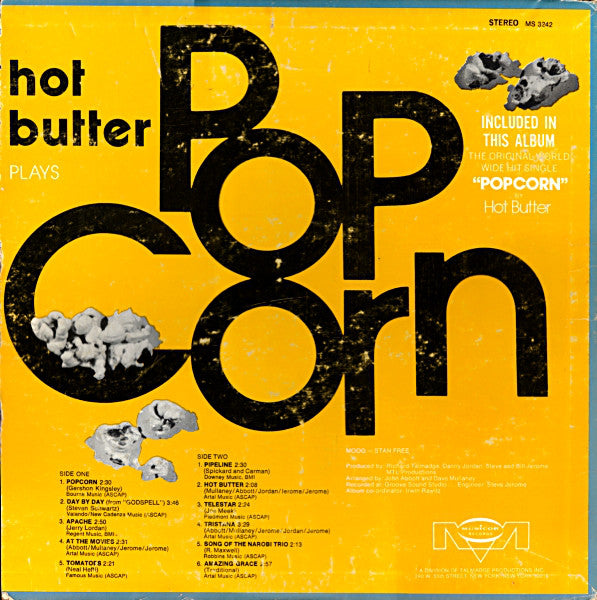 【LP】hot butter「POP CORN」 Hot Butter – Popcorn – Vinyl (Tan Labels, LP, Album), 1972