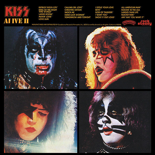 KISS Alive II Winter Tour hot 2xLP