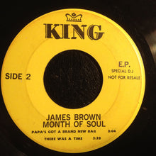 Load image into Gallery viewer, James Brown : Month Of Soul (7", EP, Promo)
