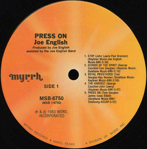 Joe English : Press On (LP)