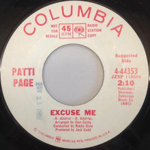Load image into Gallery viewer, Patti Page : Gentle On My Mind / Excuse Me (7", Promo)