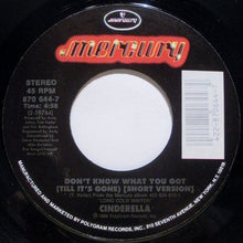 Load image into Gallery viewer, Cinderella (3) : Don't Know What You Got (Till It's Gone) (7", Single, Car)