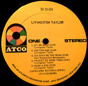 Livingston Taylor : Livingston Taylor (LP, Album, PRC)