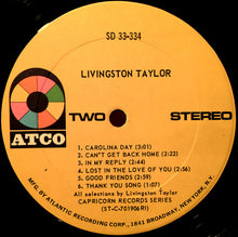 Load image into Gallery viewer, Livingston Taylor : Livingston Taylor (LP, Album, PRC)