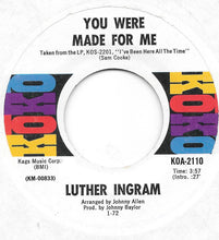 Load image into Gallery viewer, Luther Ingram : Missing You / You Were Made For Me (7", Single)