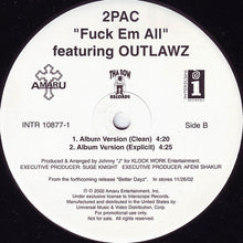 Load image into Gallery viewer, 2Pac : Still Ballin' / Fuck Em All (12", Promo)