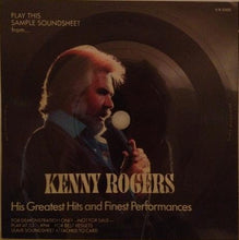 Load image into Gallery viewer, Kenny Rogers : His Greatest Hits And Finest Performances (Flexi, 7", S/Sided, Promo, Squ)