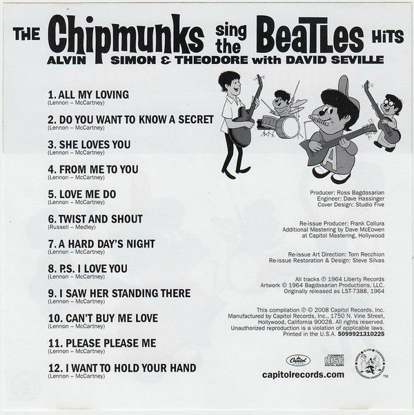 Buy The Chipmunks : The Chipmunks Sing The Beatles Hits (CD, Album