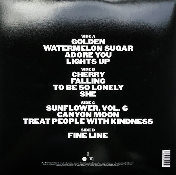 Harry Styles - FINE LINE Clear, Black & White Splatter 2x Vinyl LP  194397051612